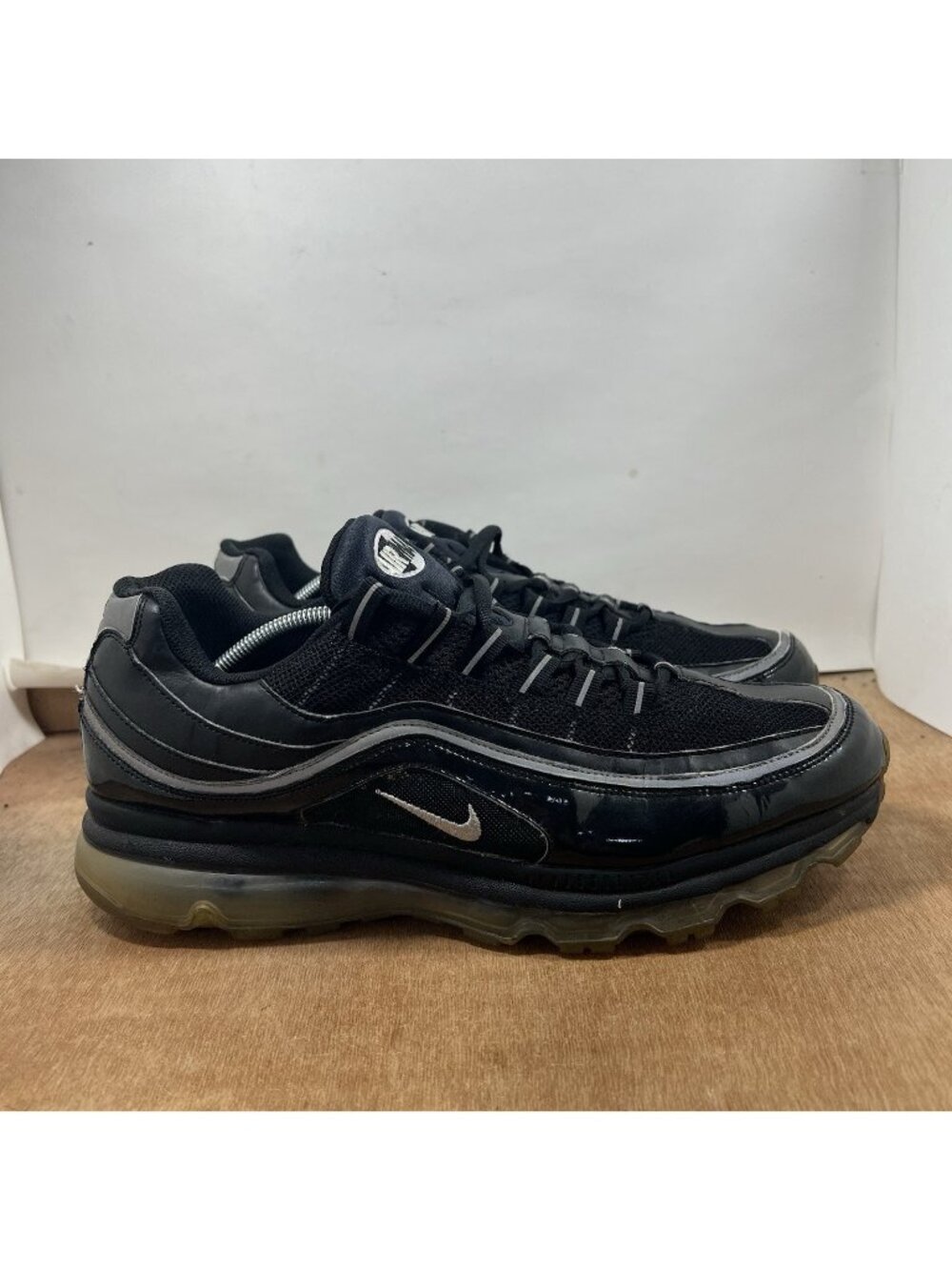 Nike Air Max 24-7 Men Size 13 Black Silver Shoes